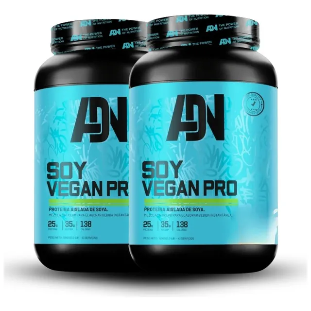 Soy Vegan Protein 1.5kg Vainilla Pack X2 Natural