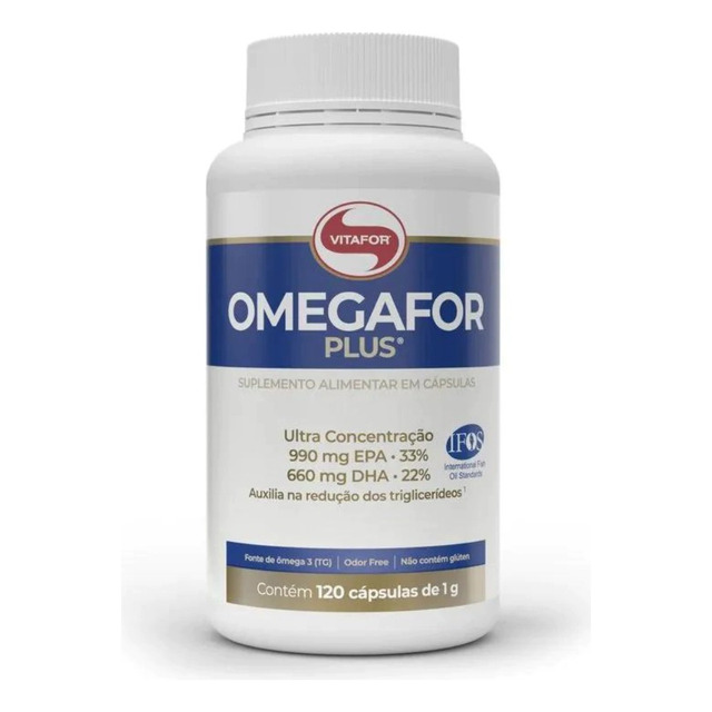 Omegafor Plus 120 Cápsulas Ômega 3 Vitafor Omegafor Plus 120 Cápsulas Ômega 3 Vitafor