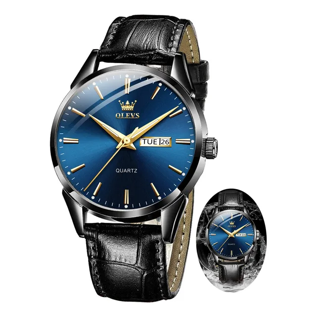 Olevswatches,brown Leather Watch For Men,men H24pp