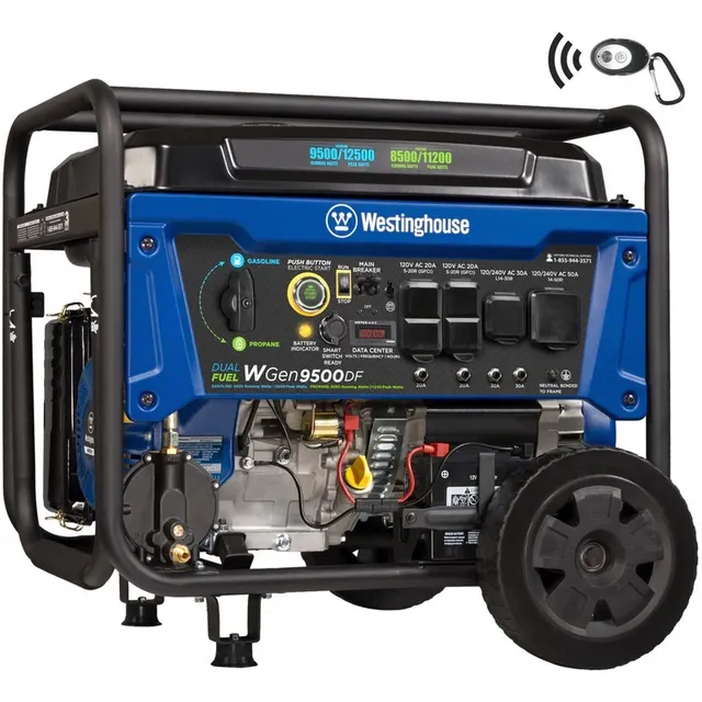 Generador Eléctrico Westinghouse Wgen Dual 9500 A 12000 W