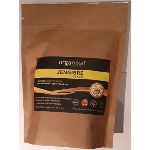 Jengibre En Polvo X500gr Organikal Hgl Sabor Natural