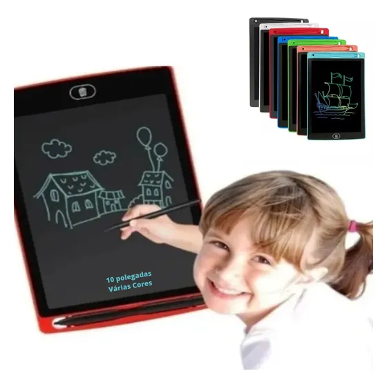 Tablet Infantil Lousa Mágica Digital P/ Desenho 10 Polegadas