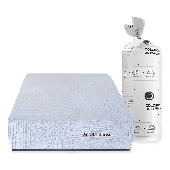 King Koil Express Comfort G22 colchón 1 Plaza de espuma 190cm y 80cm enrollado