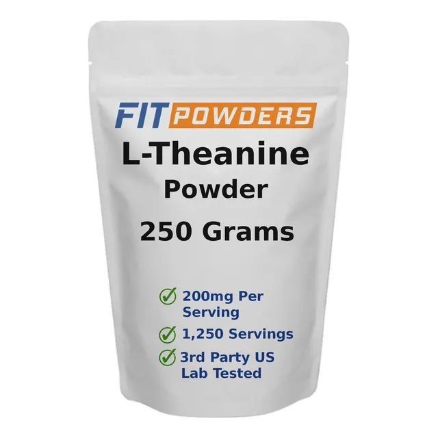 L-teanina En Polvo Fitpowders 100% Puro Vegano Sin Gluten 250