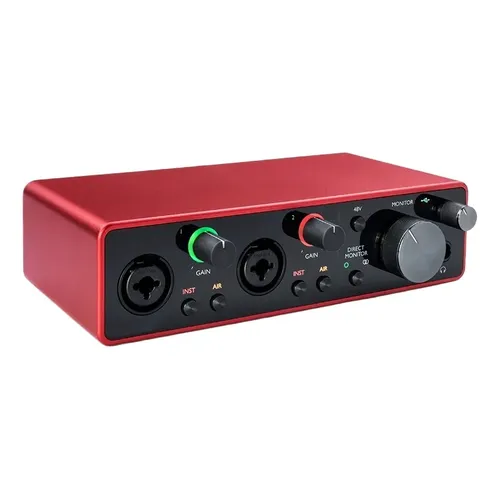 Interfaz De Audio Usb Focusrite Scarlett Solo 4th Generation