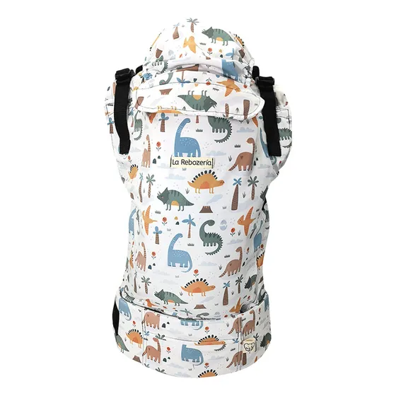 Portabebé Ergonómico La Rebozería Nukú Dryfit Bebé B Color Blanco