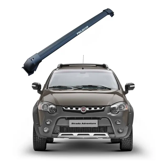 Barra De Techo Negra Fiat Strada  Adventure Locker