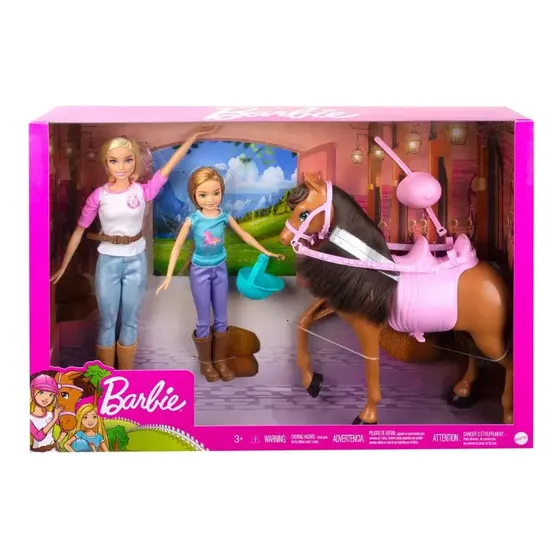 Barbie Set De Juego Diversión Con Caballos Gxd65