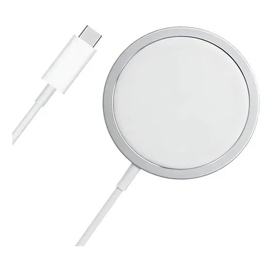 Cargador Inalambrico Magnetico Imantado Para iPhone 12 13 14 Color Blanco | Cuotas sin interés