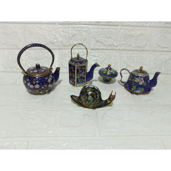 Juego De Teteras - Técnica Cloisonne.