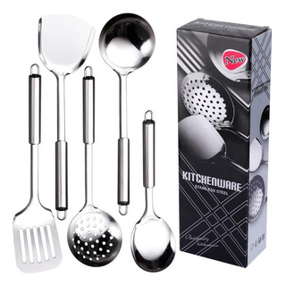 Juego De Utensilios De Cocina De Acero Inoxidable, 5 Piezas Juego De Utensilios De Cocina De Acero Inoxidable, 5 Piezas