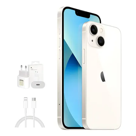 Apple iPhone 13 (128gb) Branco Novo + Acessórios