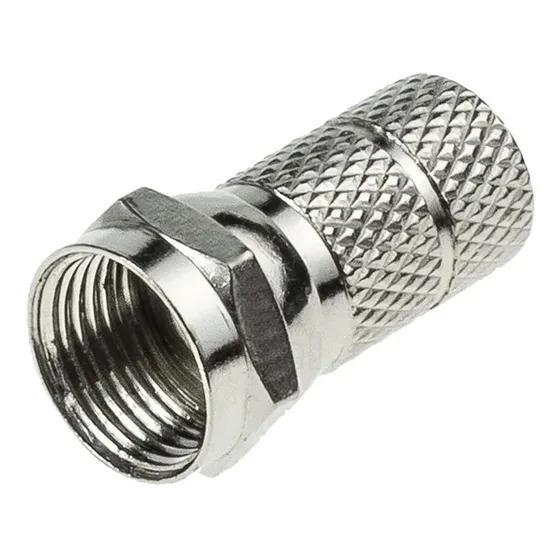 Conector Ficha Macho Rg6 Coaxial Pack X 4 Unidades - Aym