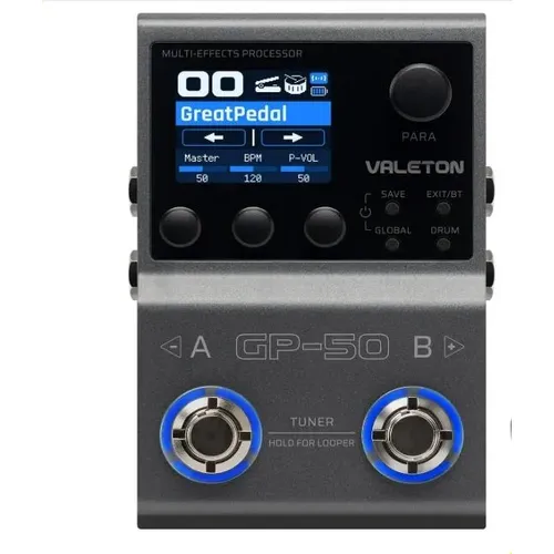 Pedaleira Valeton Gp-200lt Lt Profissional Interface Usb-c R