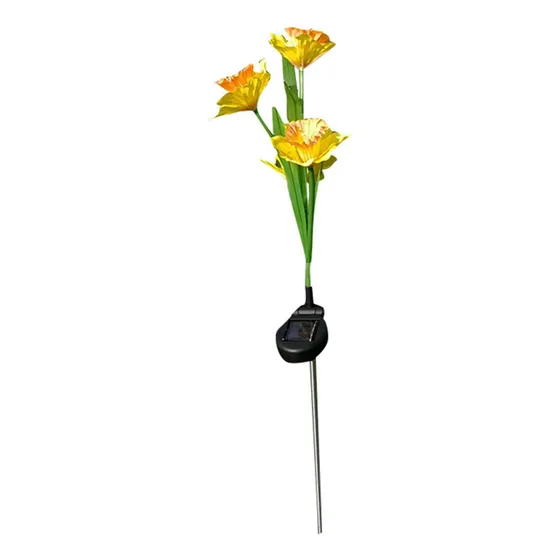 Juego M 2 De 4 Luces Solares Con Forma De Flor De Narciso, L