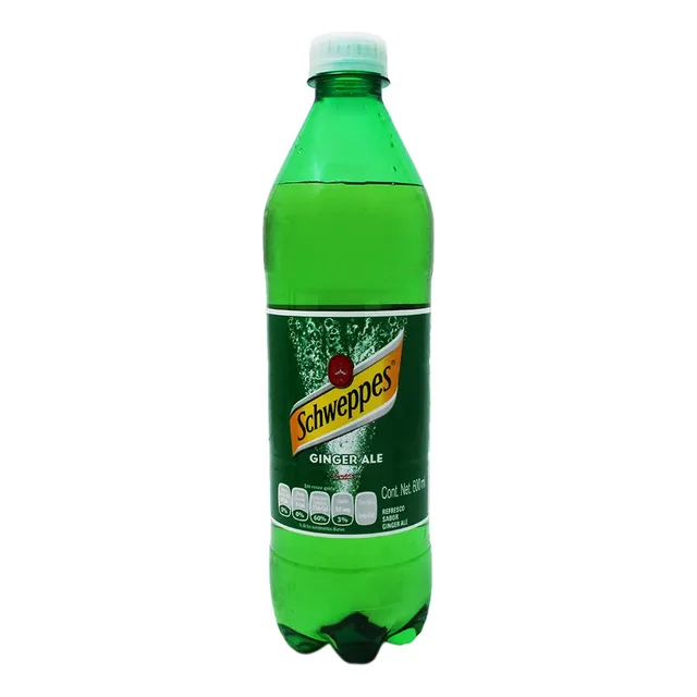 10 Pack Refresco Ginger Ale Schweppes 600 Ml