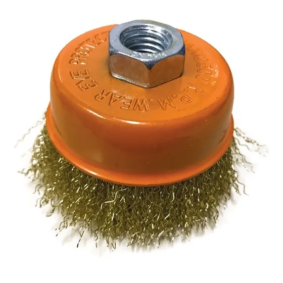 Cepillo De Alambre Copa 75mm Para Amoladora 115