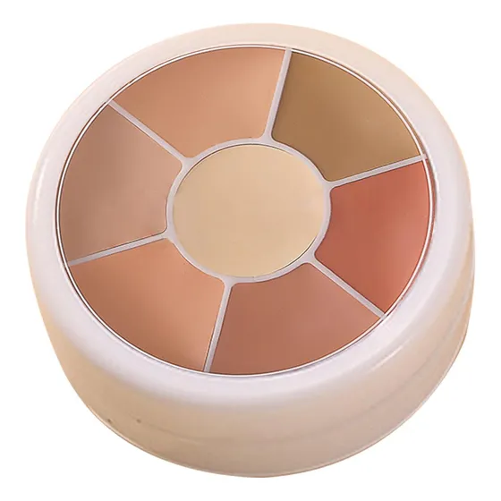 Paleta De Corretor De Cores Paleta De Base Em Creme Conjunto