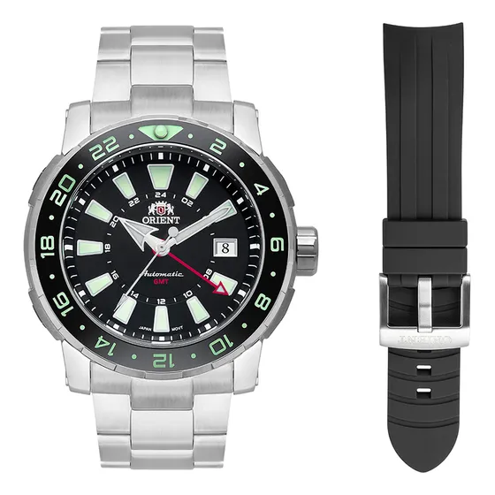 Relógio Orient Poseidon Gmt Automático - Nh3ss001 P1sx