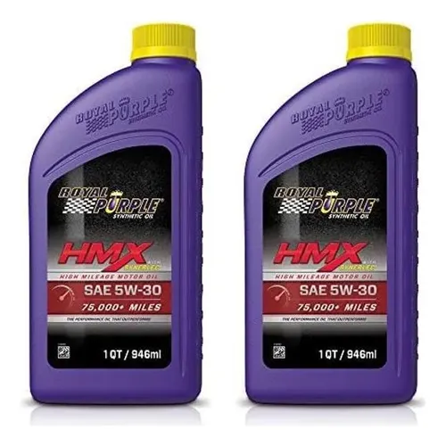 Óleo De Motor Royal Purple Hmx Sae 5w-30 De Alta Quilometragem 5l