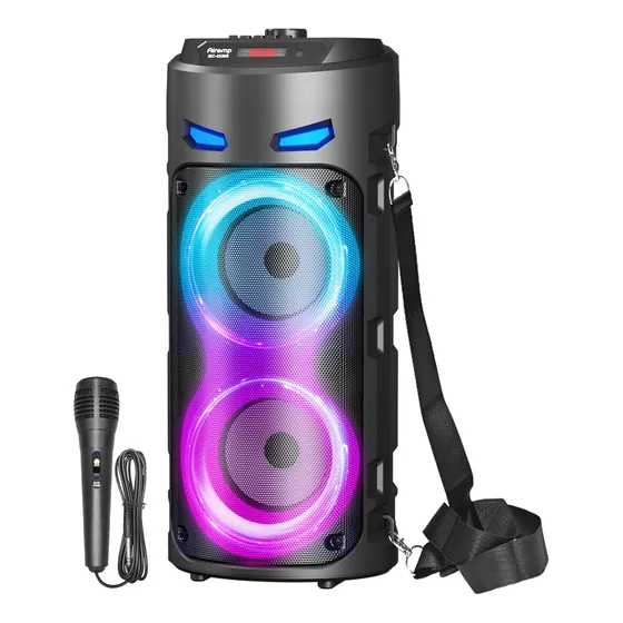 Airamp 4239s Subwoofer De Audio Portátil Inalámbrico Bluetooth Bocinas Airamp Bafles Amplificados Luces De Colores Karaoke Bocina Con Microfono Recargable Soporte Usb/tf/aux/mic/fm/tws