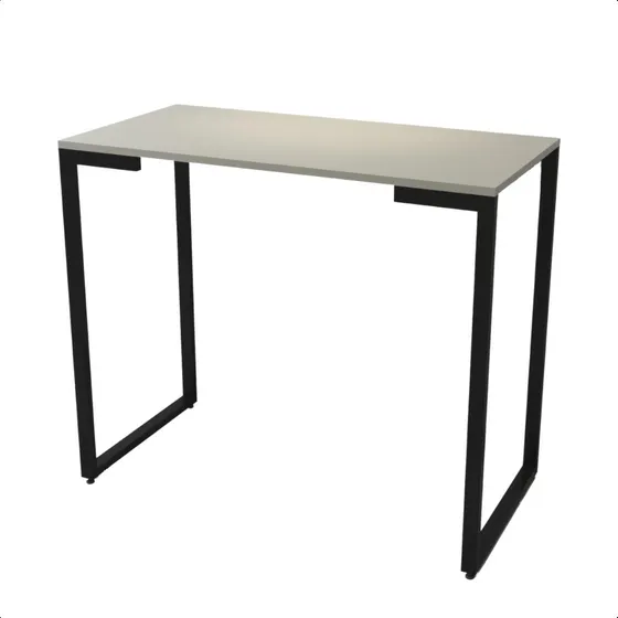 Mesa Buffet Balcão Aparador Industrial Mdf Pé Preto 90x30x90