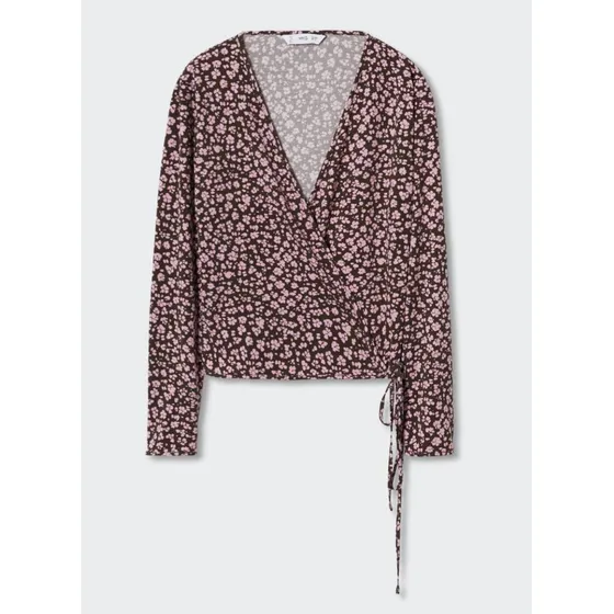 Blusa Escote Cruzado, Marca Mango Original.  (europea)