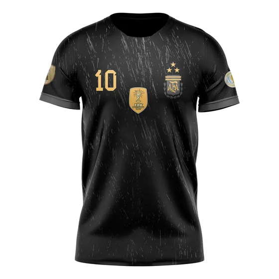 Camiseta Conceptual Argentina Campeón Mundial 3 Estrellas