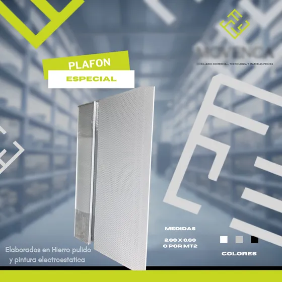 Lamina Exhibidora Plafon Panel Metalico  (somos Fabricantes)