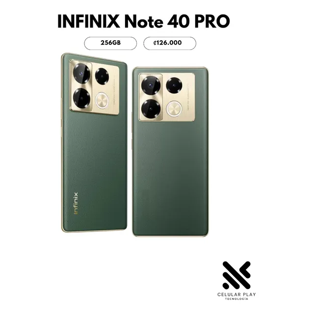 Infinix Note 40 Pro 256gb 8+8 Ram Celulares Play Tienda