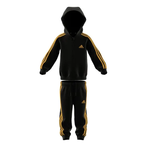 Conjunto Adidas Essentials Shiny Black-gold 3-4y