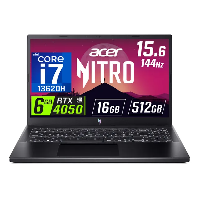 Acer Nitro V 15 Core I7 13620h 16gb 512gb Rtx4050 15.6 144hz Negro