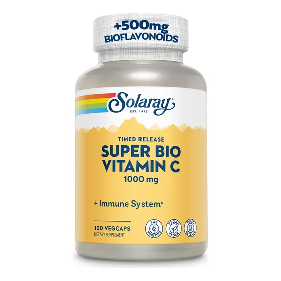 Suplemento Solaray Super Bio De Vitamina C De 1000 Mg De Lib