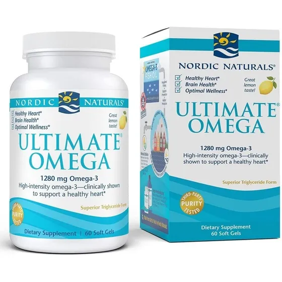 Suplemento Ultimate Omega 3 Nordic Naturals 1280mg 60cap