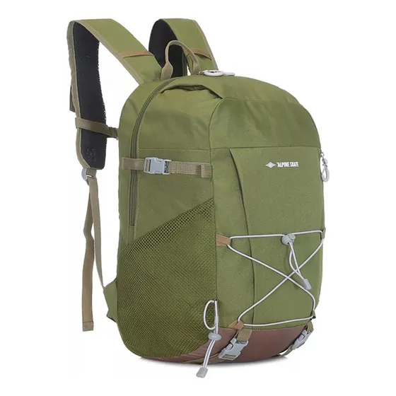 Mochila Portanotebook Alpine Skate Con Compartimento Azul Color Verde Musgo Diseño De La Tela Lisa