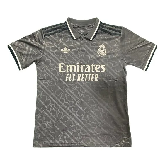 Camisa Real Madrid 3er Equipación Gris Sin Dorsal