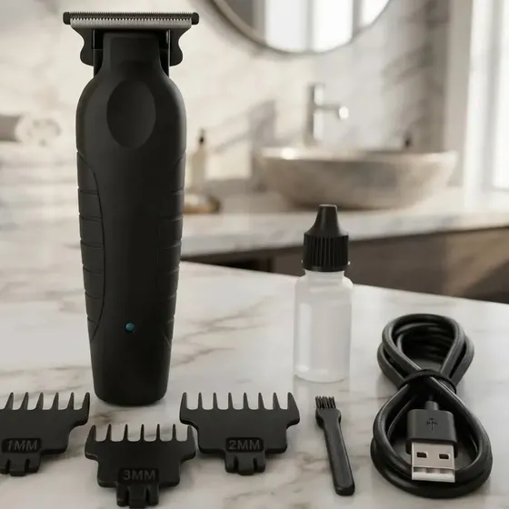 Máquina de Acabamento Kemei KM-2299 Sem Fio, Para Cabelo e Barba Profissional Bivolt