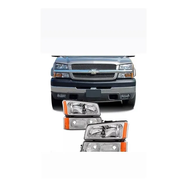 Faros Delanteros Chevrolet Silverado 2004-2007 Cara D Diablo