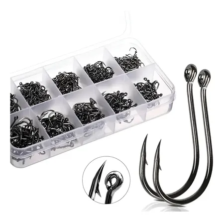 Kit 500 Anzóis Aço Carbono #3 Ao #12 Caixa Anzol Chinu Pesca