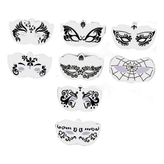 Nuevo Plantillas For Caras De Halloween, 8 Piezas For Cara Nuevo Plantillas For Caras De Halloween, 8 Piezas For Cara
