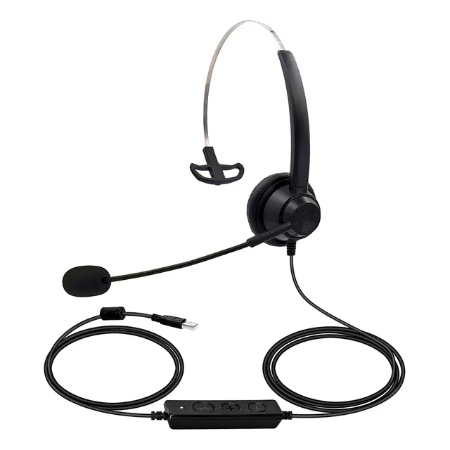 Auriculares Con Cable Usb Para Computadora Con Micrófono Uni