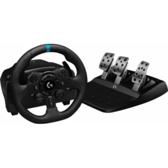 Volante De Carreras Y Pedales Gamer Logitech G G923 S12 Color Negro