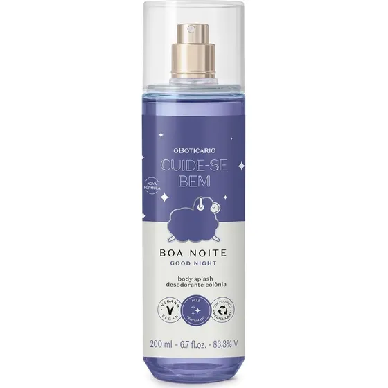 Body Splash O Boticário Cuide-se Boa Noite 200ml