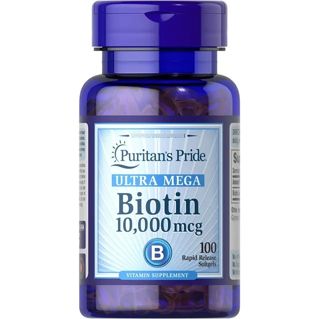 Biotina 10,000 Mcg 100 Capsulas Blandas Puritan's Pride