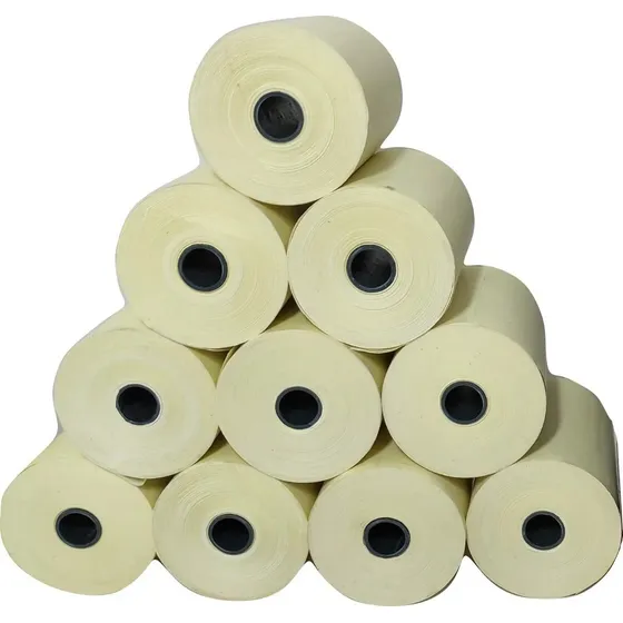 Bobinas Impressoras Térmicas 80mm Elgin Knf I7 I9 - 10 Rolos Cor Amarelo