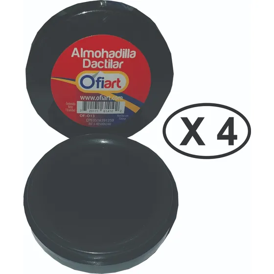 Almohadilla Dactilar Huellero X 4un