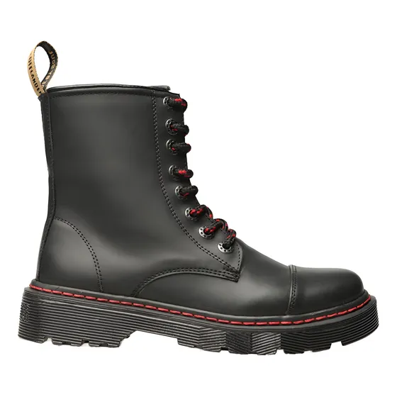 Botas Offlander Piel Genuina Negro Militar + Envío Gratis