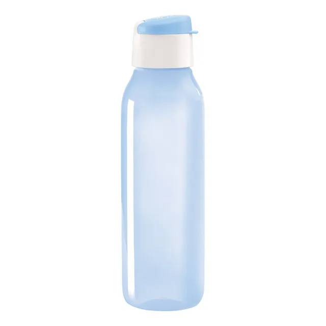 Botella Para Agua Con Sello Hermético Tupperware Azul 750 Ml Color Azul Claro