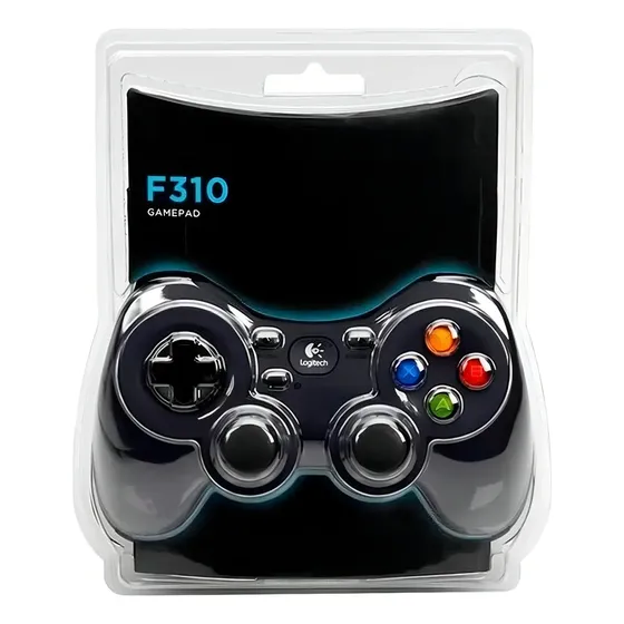 Mando Gamepad Logitech F310 Azul Y Negro | Cuotas sin interés