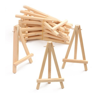 Set De 20 Mini Caballetes De Madera Para Pintar Set De 20 Mini Caballetes De Madera Para Pintar